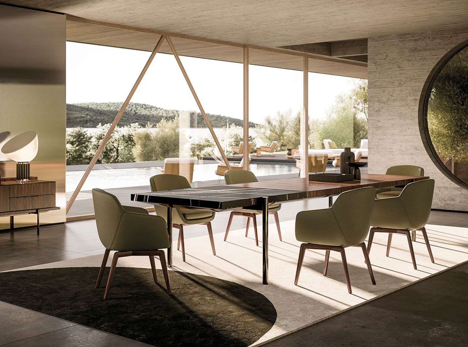 One table, one chair, one's own world